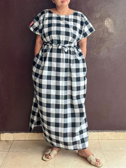 Bou Bou Tan/ ロング（黒白チェック４種類）