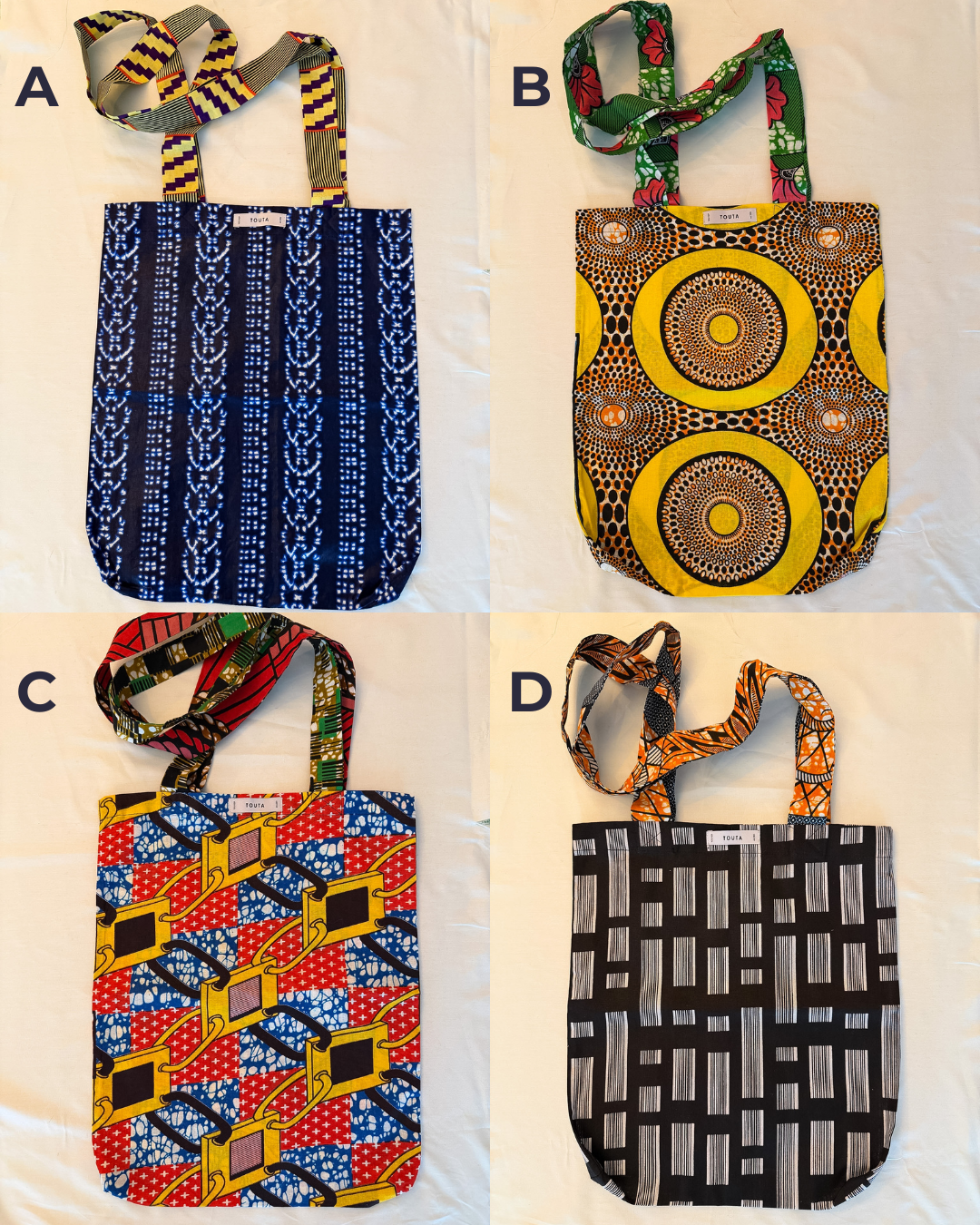 African Print Tote Bag