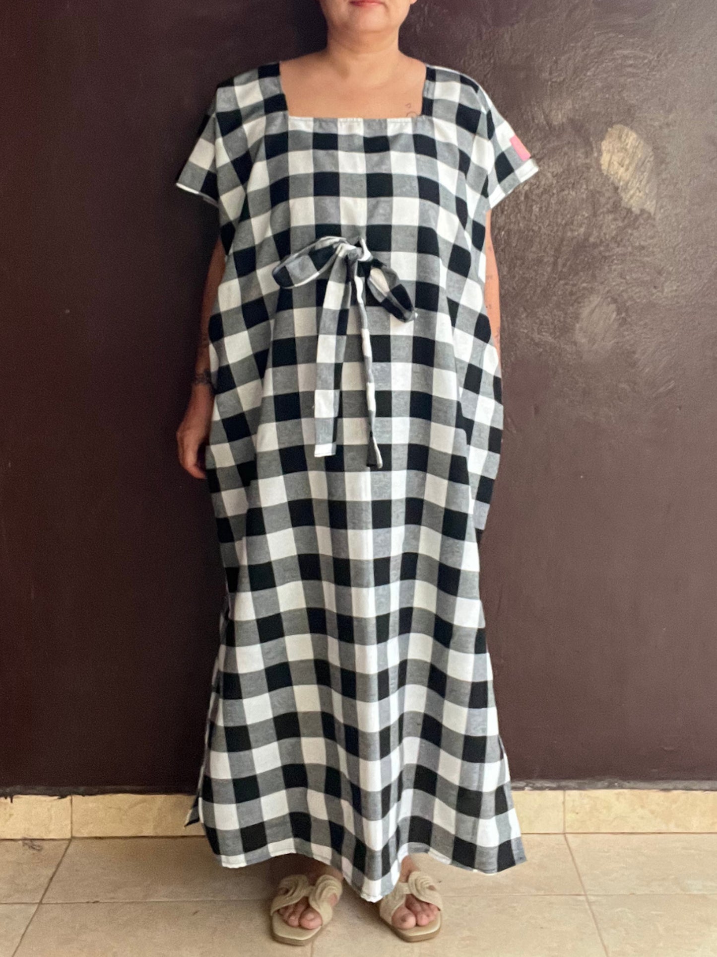 Bou Bou Tan/ ロング（黒白チェック４種類）