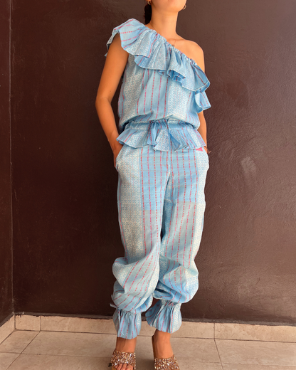 Mist Blue Woven Ensemble (Size S/M)