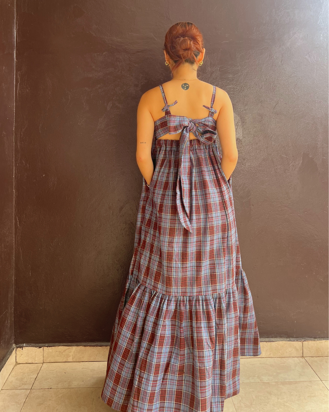 Back Ribbon Dress (Size S/M)