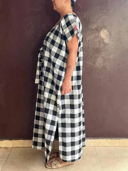 Bou Bou Tan/ ロング（黒白チェック４種類）