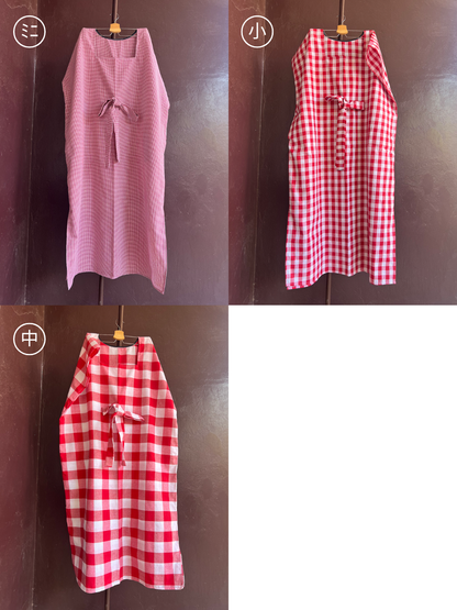 Bou Bou Tan/ ロング（赤白チェック３種類）