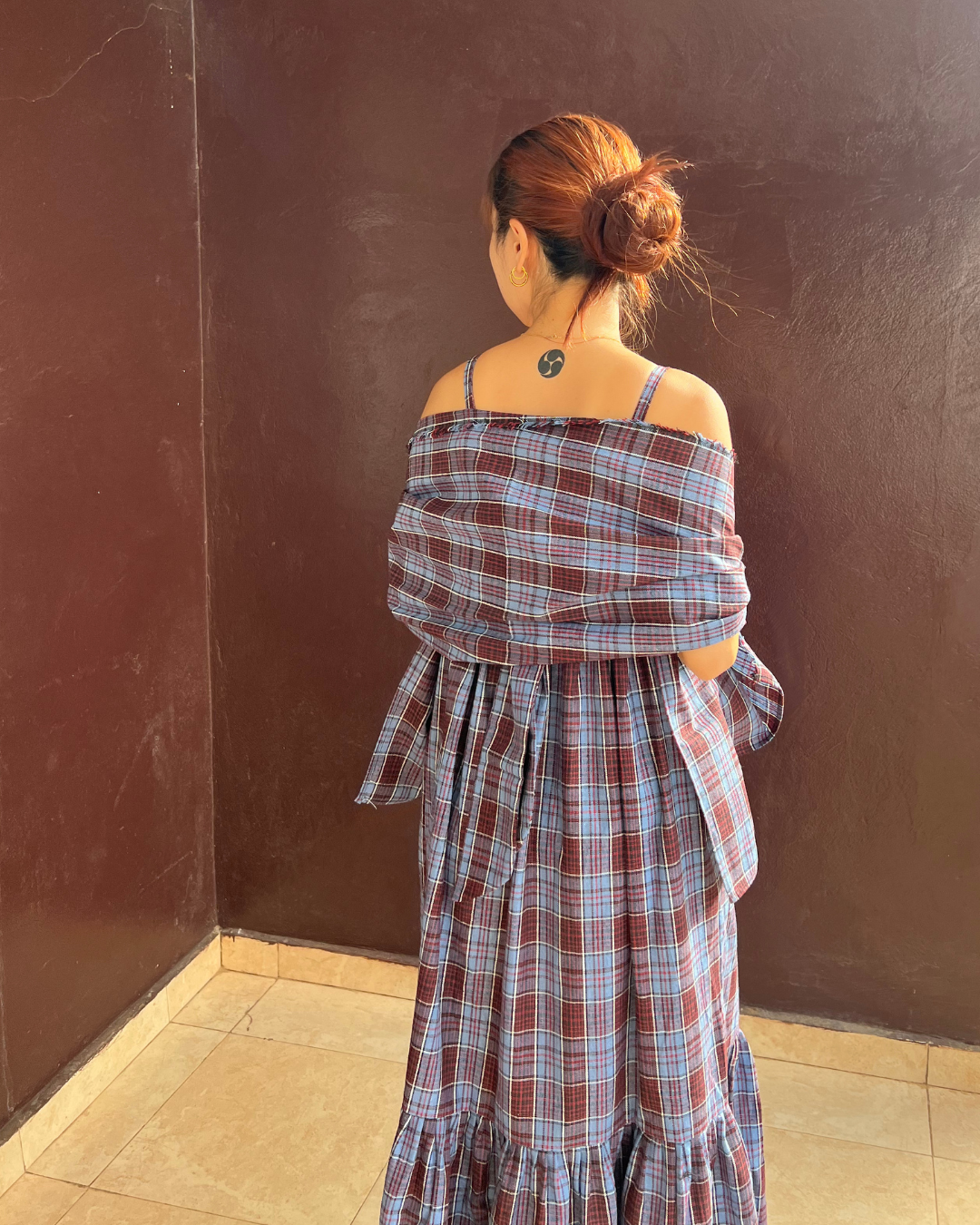 Back Ribbon Dress (Size S/M)