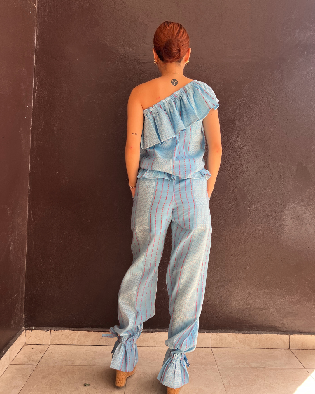 Mist Blue Woven Ensemble (Size S/M)