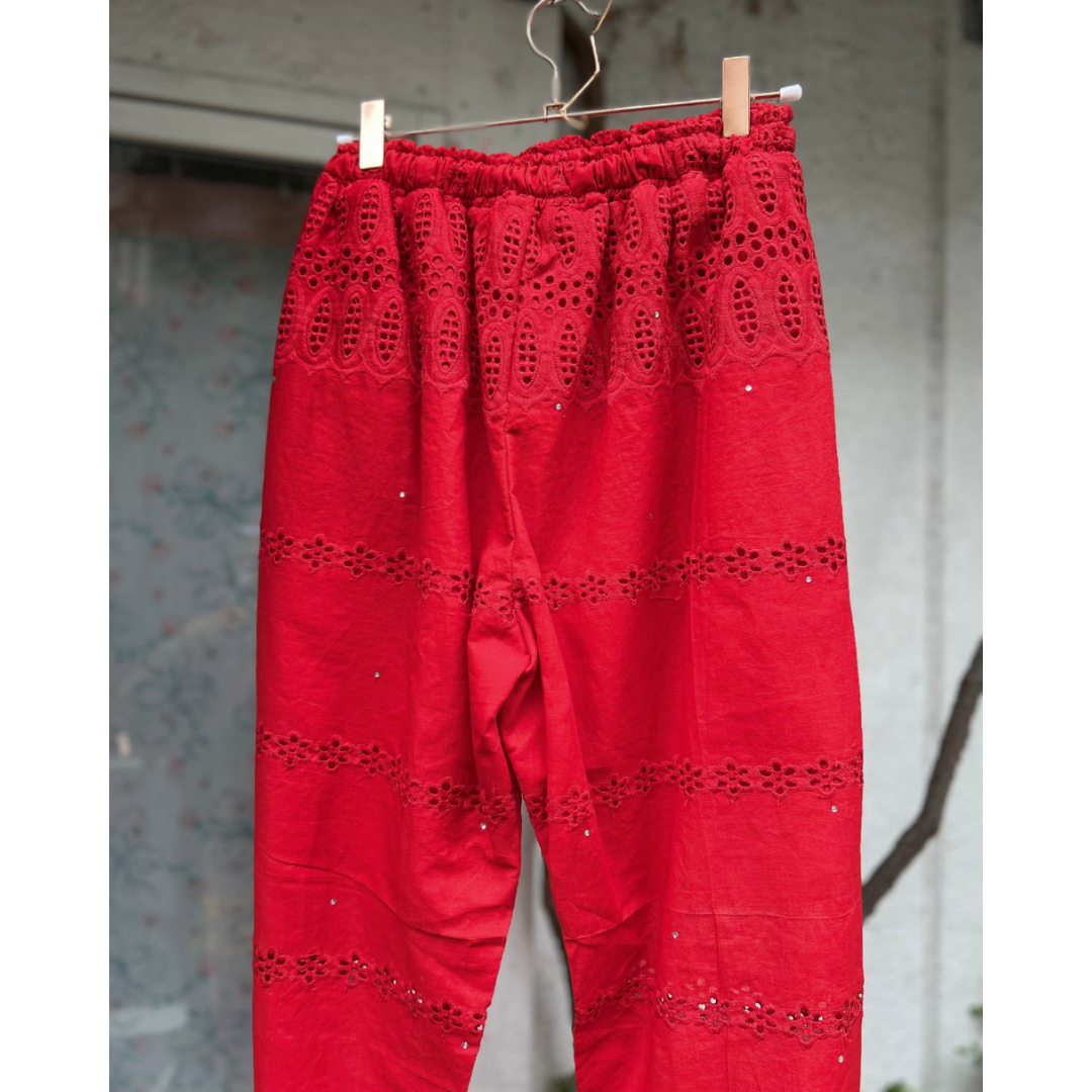 刺繍レースパンタロン   (Size S/M)