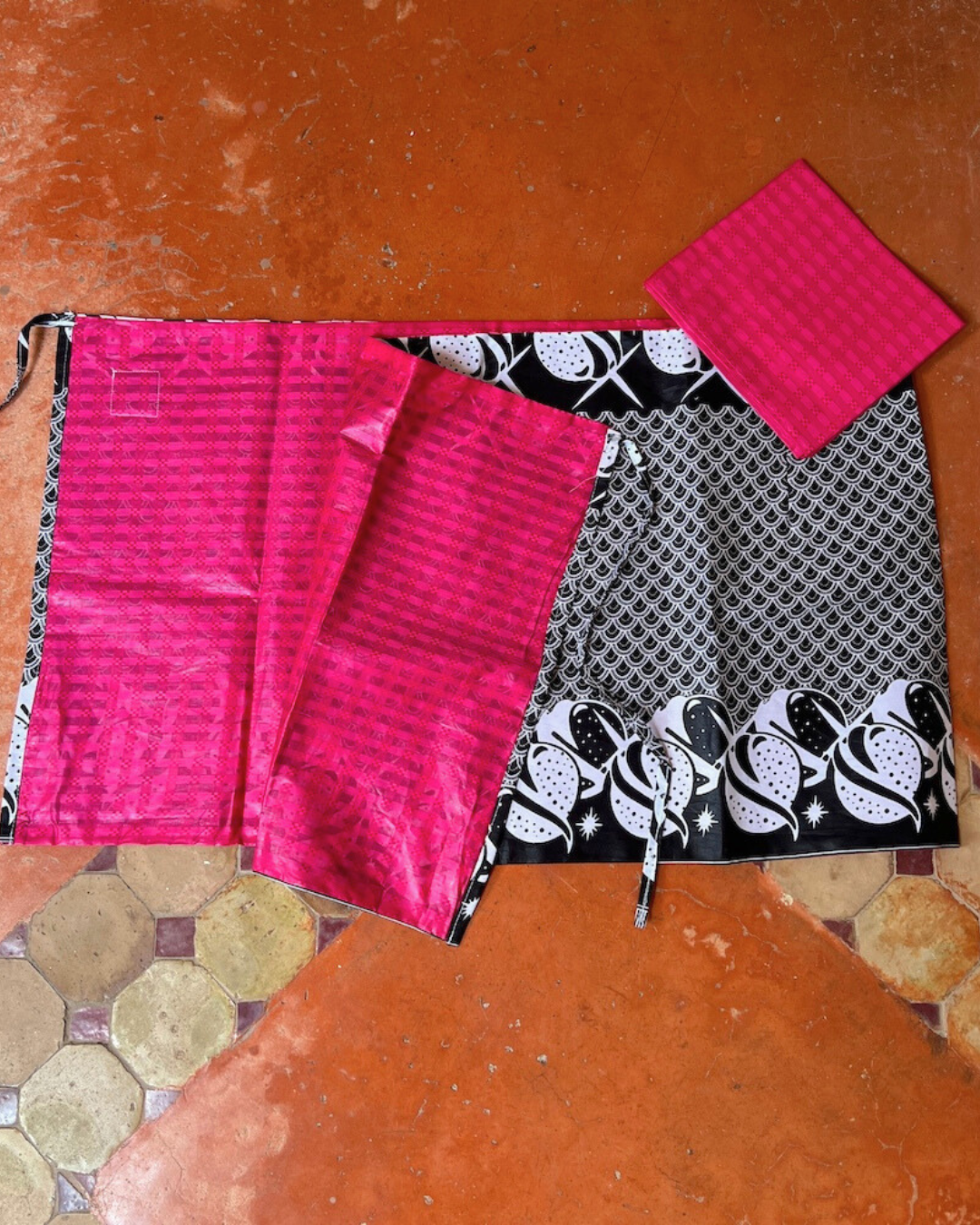 リバーシブルラップスカート（Size FREE）/ Short