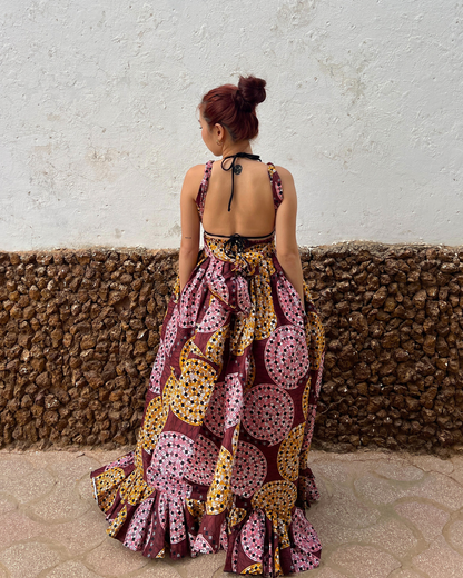 Obi dress - Tropical Wax Color