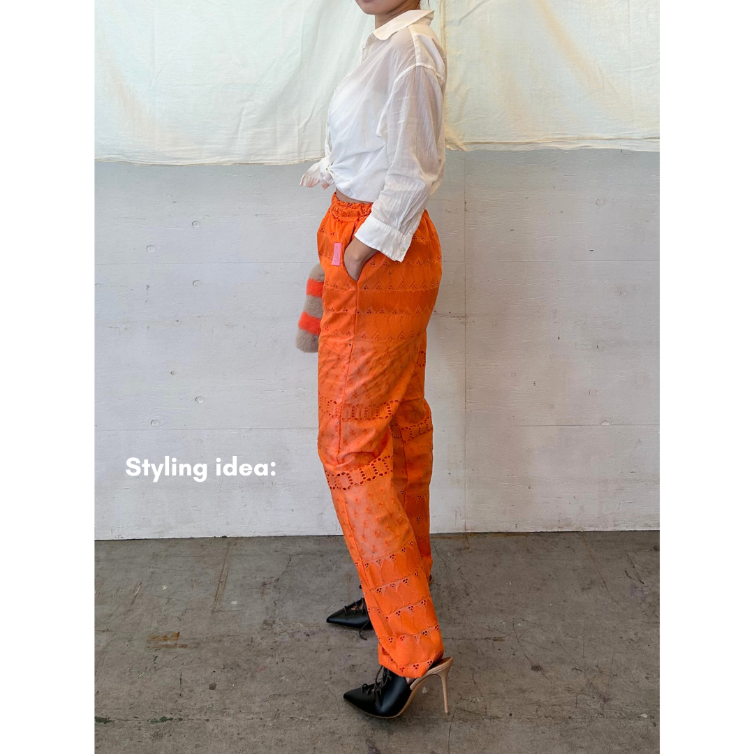 刺繍レースパンタロン   (Size S/M)