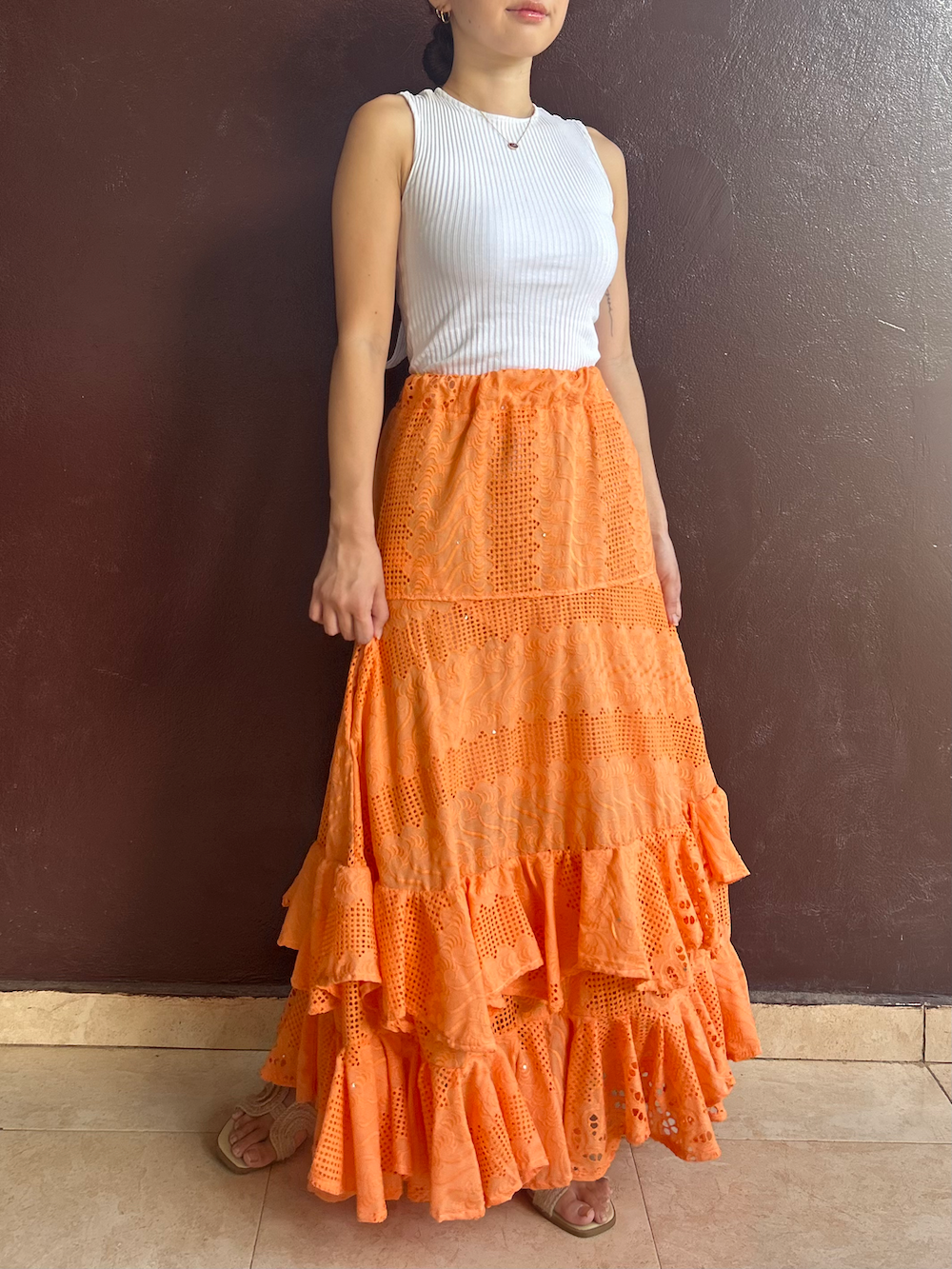 Double Ruffle Skirt (Size S/M) 