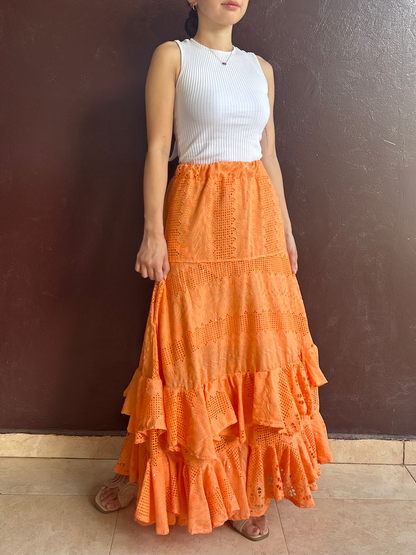 Double Ruffle Skirt (Size S/M) 