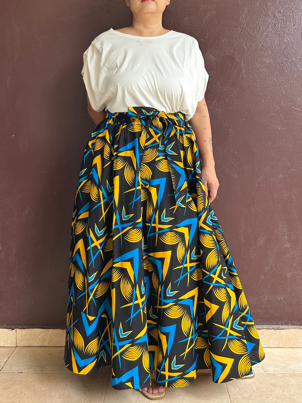 リボンサーキュラススカート (Size M/L)