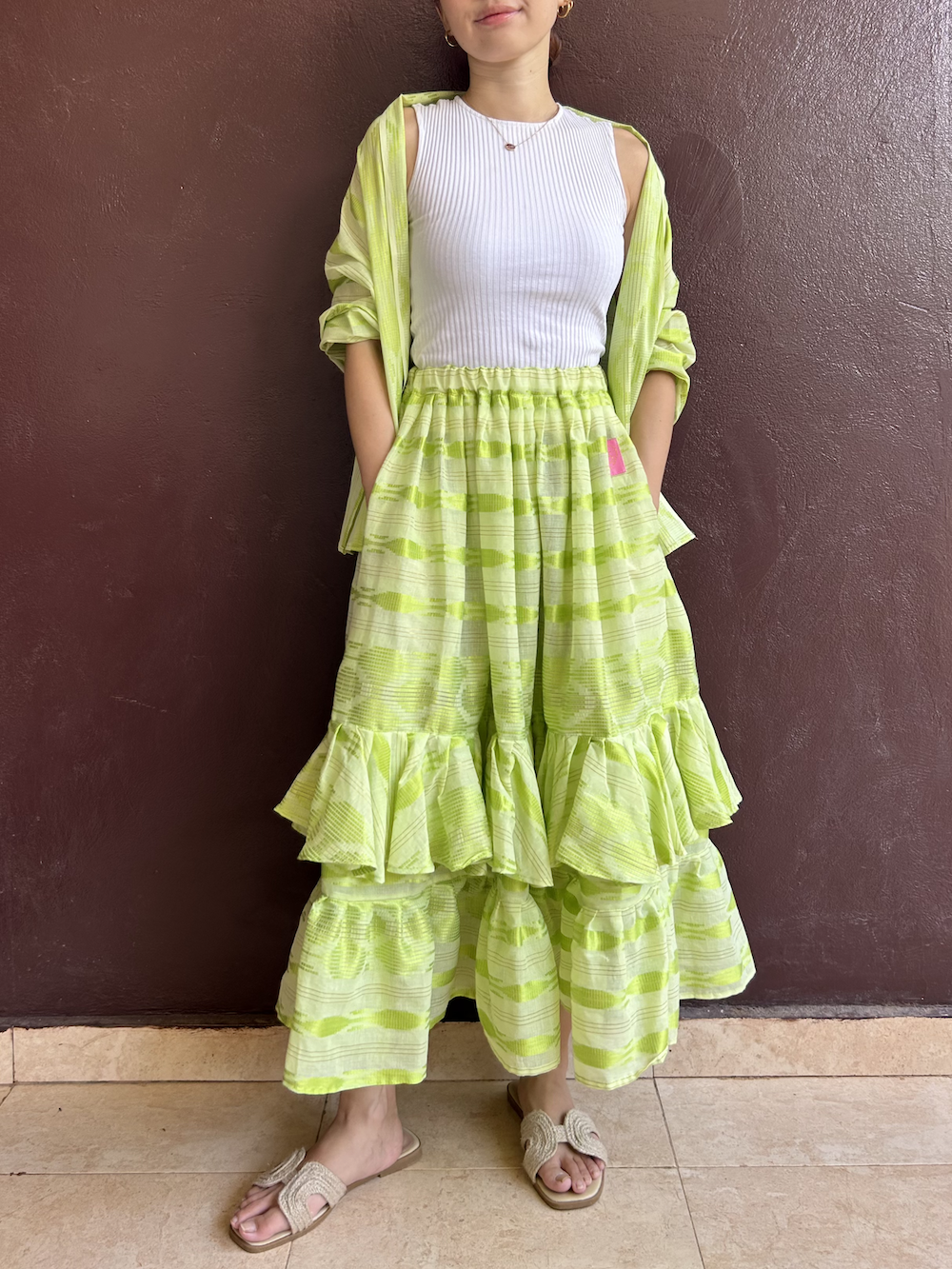 ダブルラッフルスカート (Size S/M)