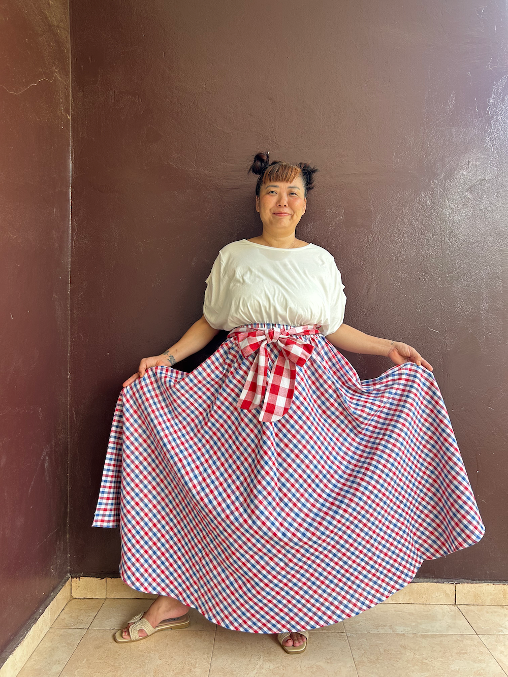 Ribbon Circular Skirt (Size M/L)