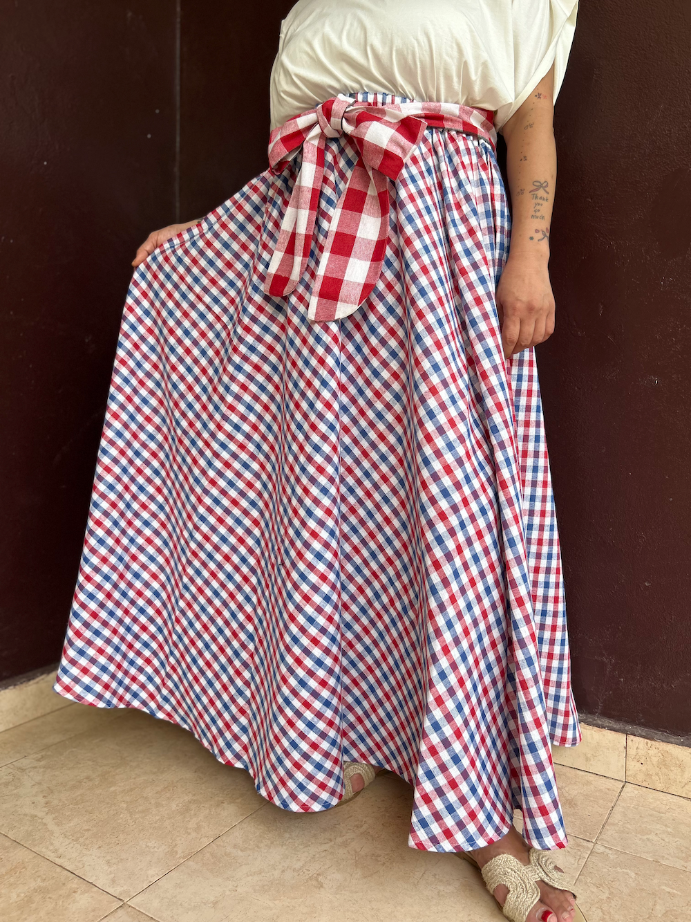 Ribbon Circular Skirt (Size M/L)