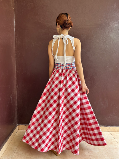 Ribbon Circular Skirt (Size M/L)