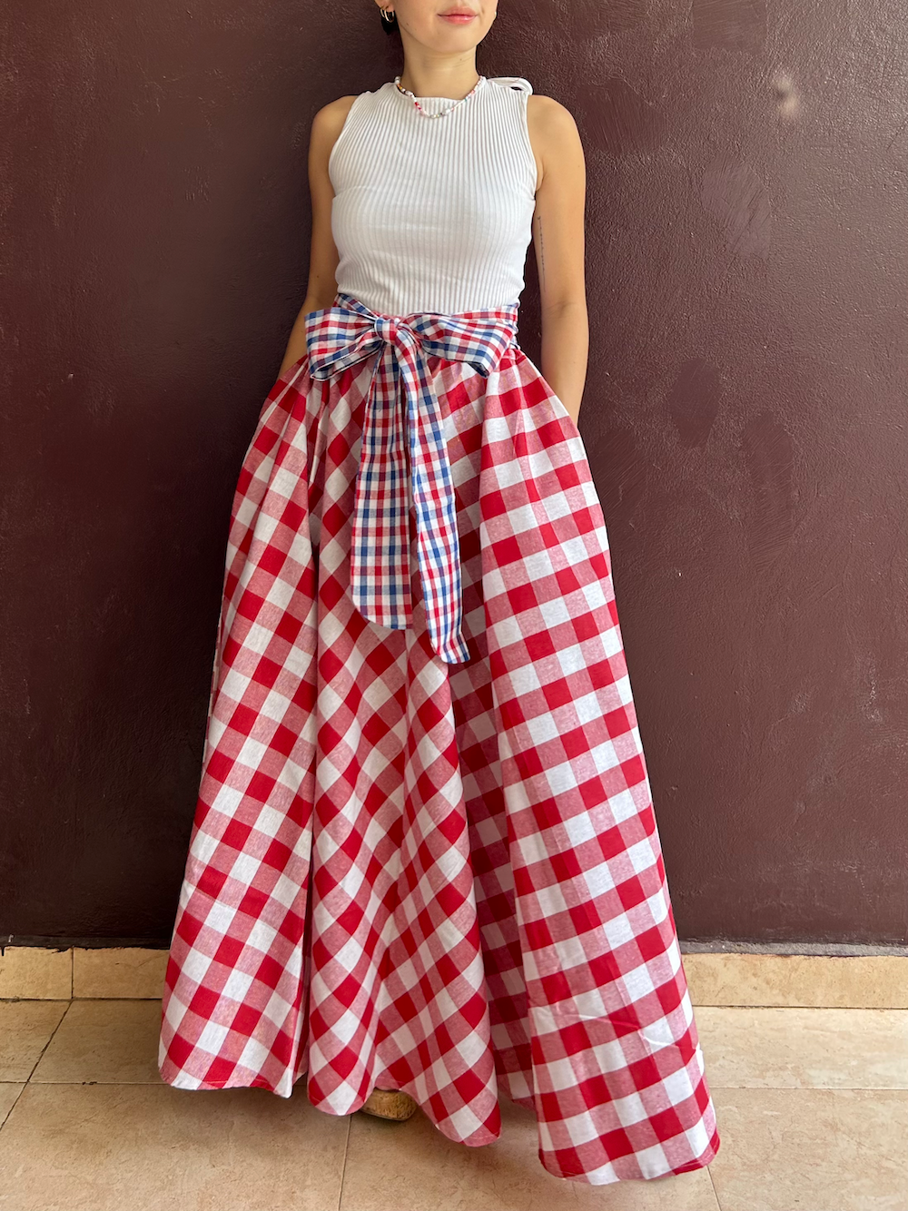 Ribbon Circular Skirt (Size M/L)