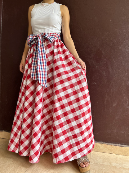 Ribbon Circular Skirt (Size M/L)