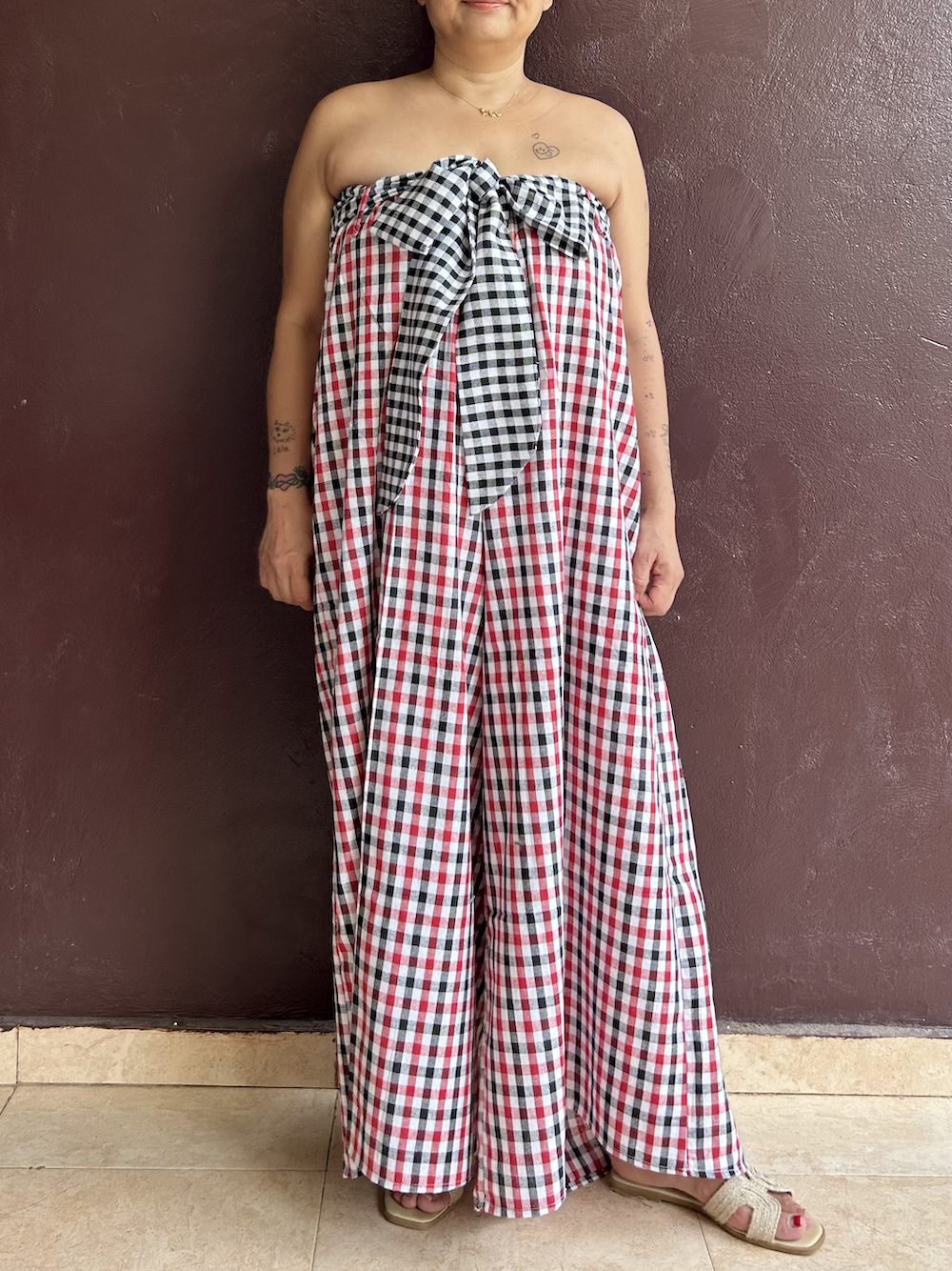 Ribbon Jumpsuit (Size M/L) 