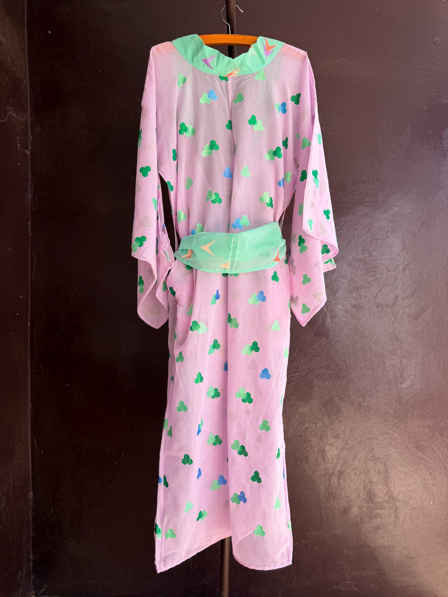 YUKATA VOILE PATTERN (discoloration on the collar)