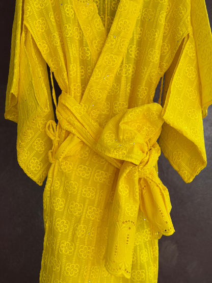 YUKATA BRODE LONG / YELLOW