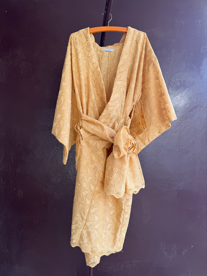 YUKATA BRODE LONG / BEIGE