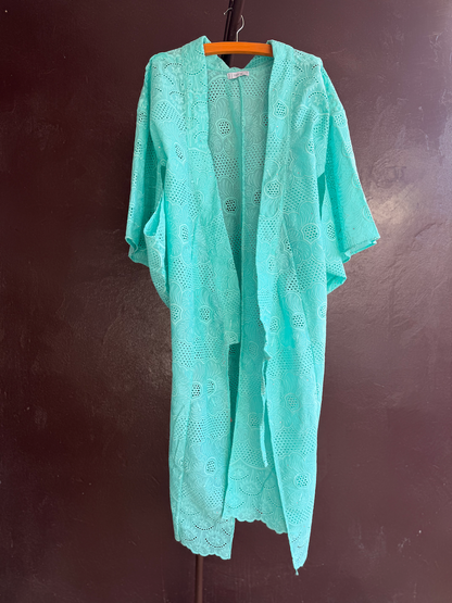 YUKATA BRODE LONG / LIGHT BLUE