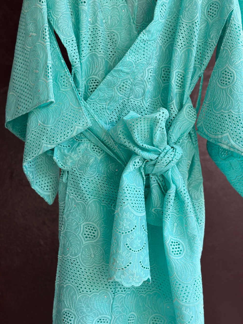 YUKATA BRODE LONG / LIGHT BLUE