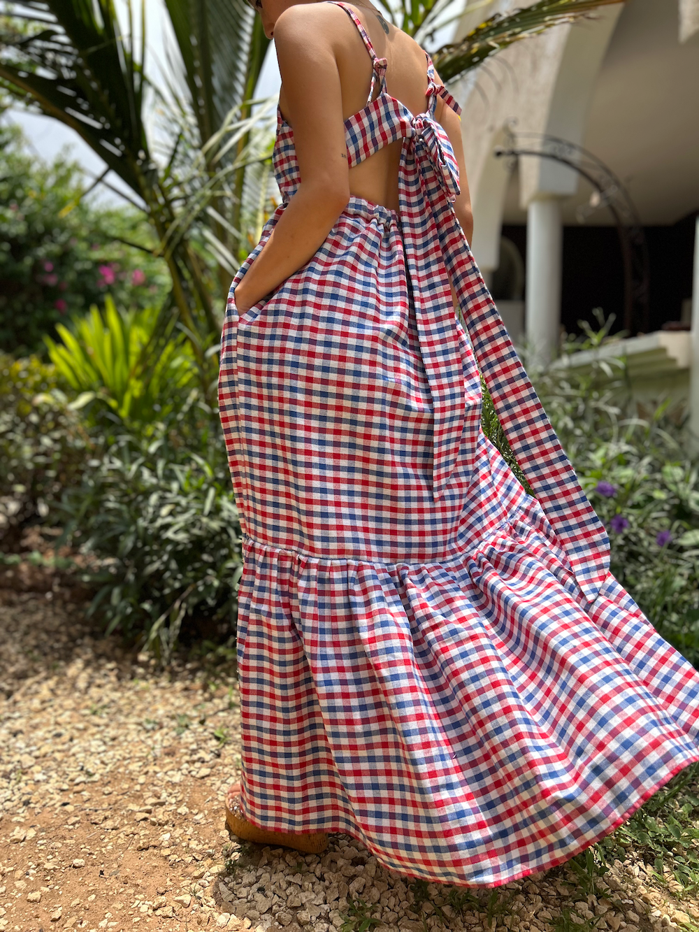 バックリボンドレス (Size M/L)