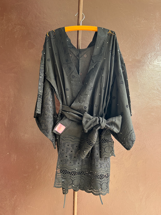 YUKATA BRODER / BLACK