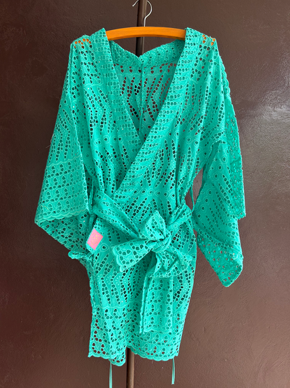 YUKATA BRODER / BAMBOO GREEN