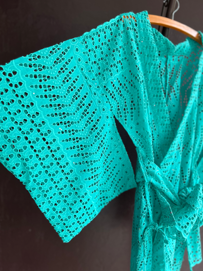 YUKATA BRODER / BAMBOO GREEN