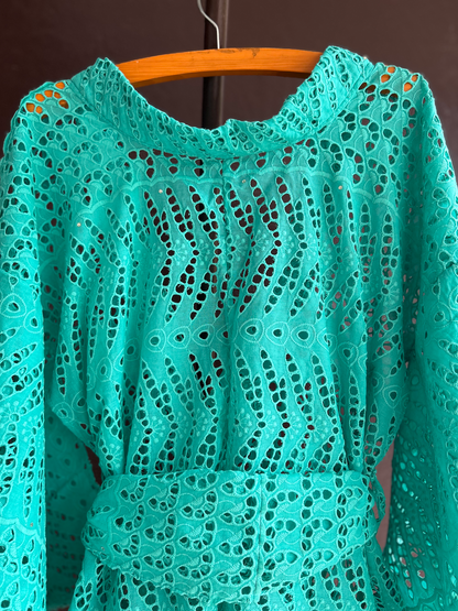 YUKATA BRODER / BAMBOO GREEN