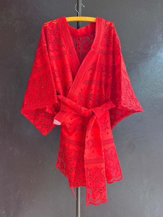 YUKATA BRODER / RED