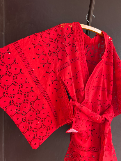 YUKATA BRODER / RED