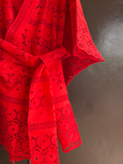 YUKATA BRODER / RED