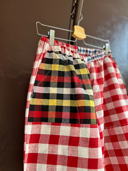 パッチワークパンツ / Lサイズ