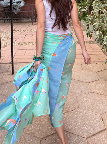 WRAP SKIRT / VOILE MOTIF