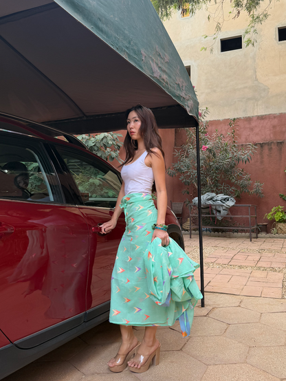 WRAP SKIRT / VOILE MOTIF
