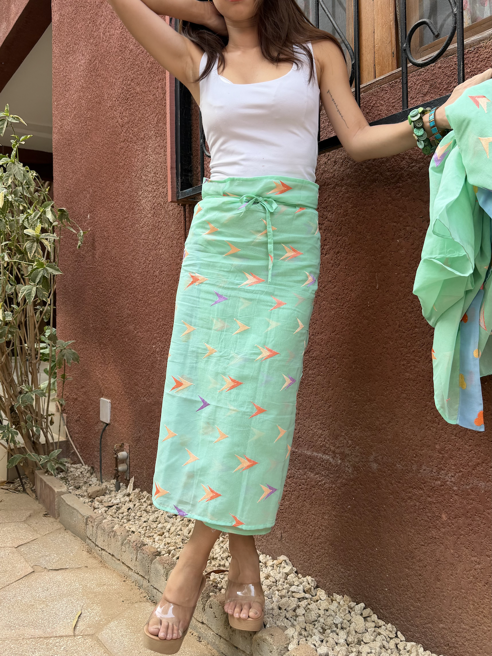 WRAP SKIRT / VOILE MOTIF