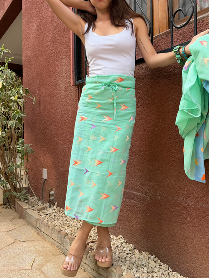 WRAP SKIRT / VOILE MOTIF