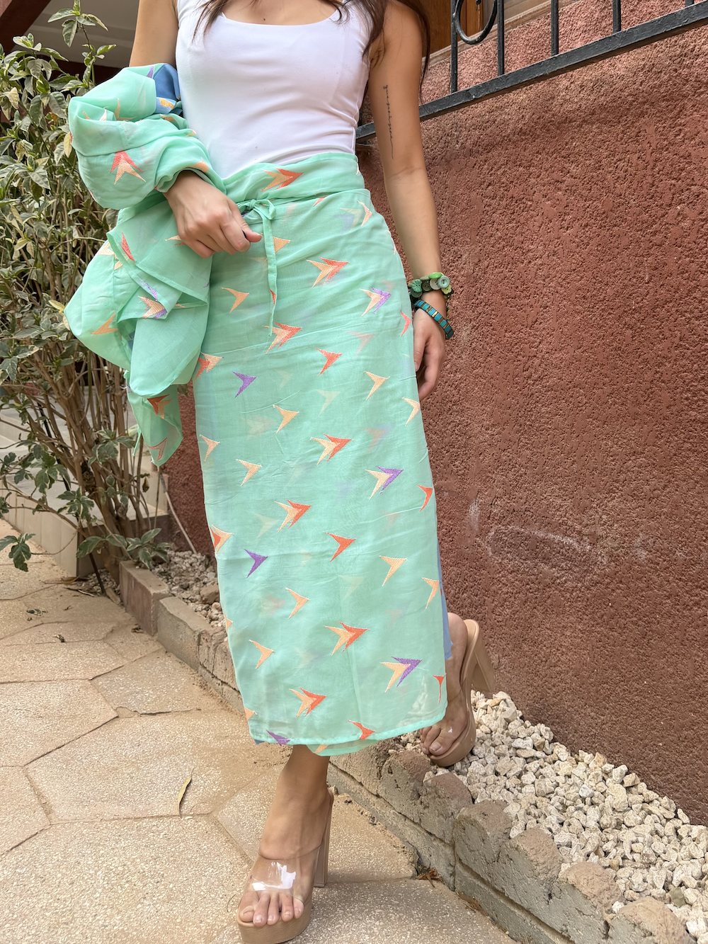 WRAP SKIRT / VOILE MOTIF