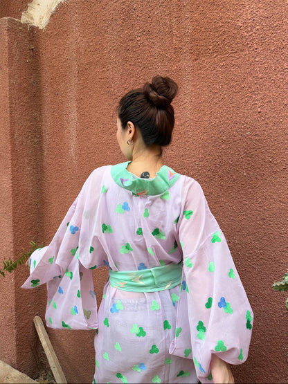 YUKATA VOILE MOTIF (Glossy Embroidery)
