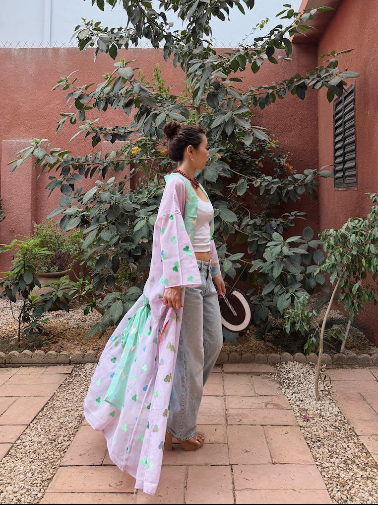 YUKATA VOILE MOTIF (Glossy Embroidery)