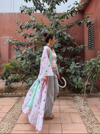 YUKATA VOILE MOTIF (Glossy Embroidery)