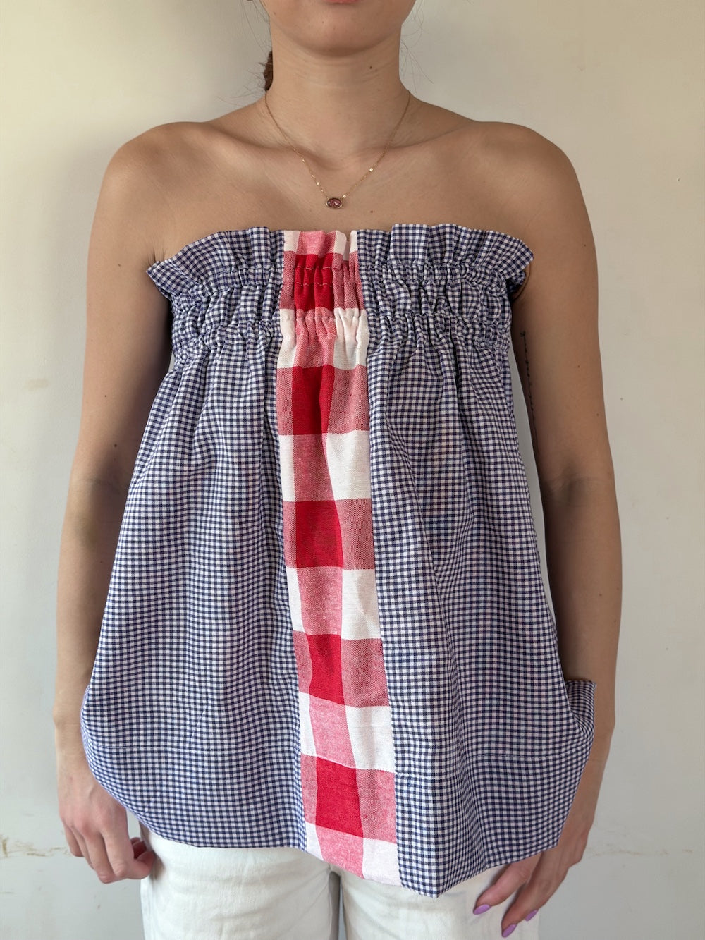 バンドゥトップス/クロスカラー