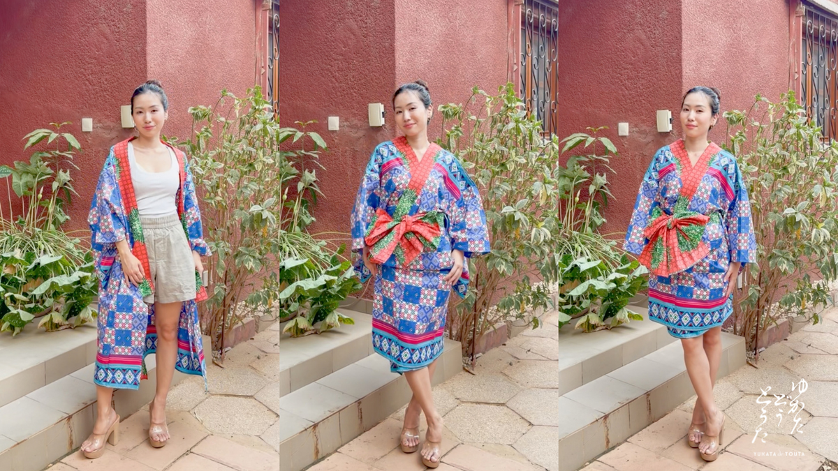Load video: 3 steps to YUKATA with TOUTA